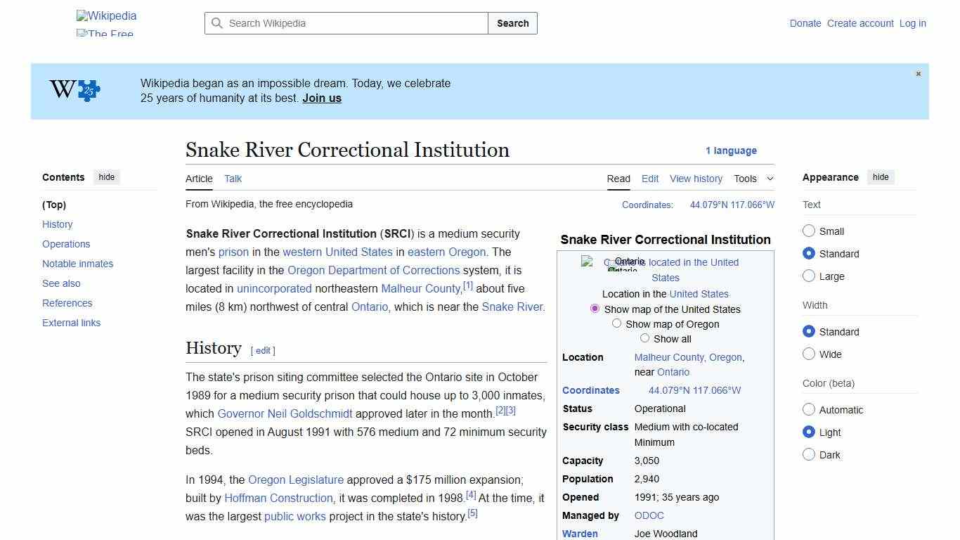 Snake River Correctional Institution - Wikipedia